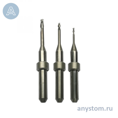 Фреза сферическая DLC для ZrO2, WAX, PMMA, Flexible (Arum)