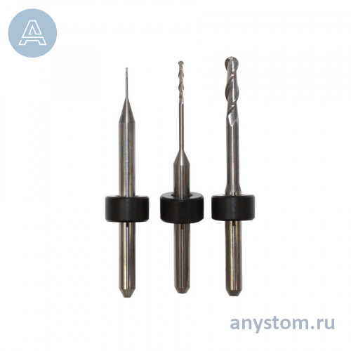 Фреза сферическая DLC для ZrO2, WAX, PMMA, Flexible (Sirona Mcx5)