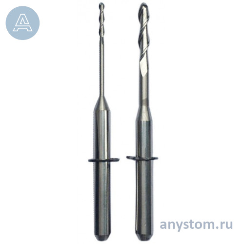 Фреза сферическая DLC для ZrO2, WAX, PMMA, Flexible (VHF(L1=35/40))